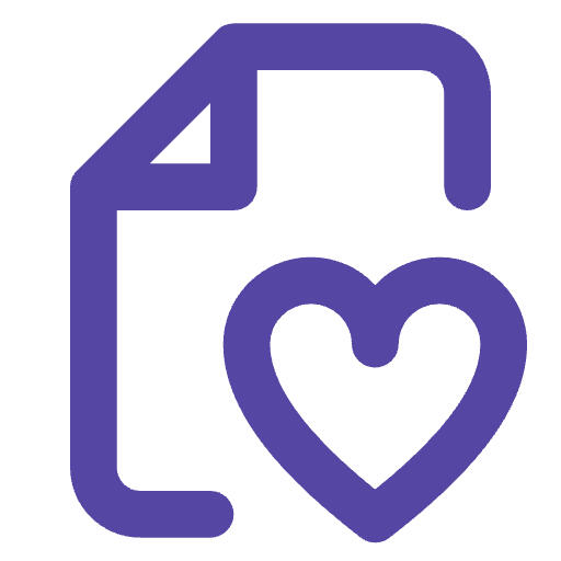 heart document icon